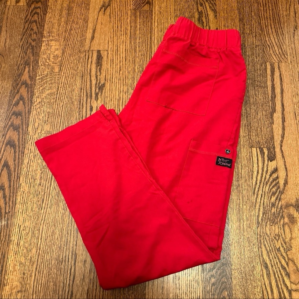 Betsy Johnson Buttercup Slim Fit Scrub Pants